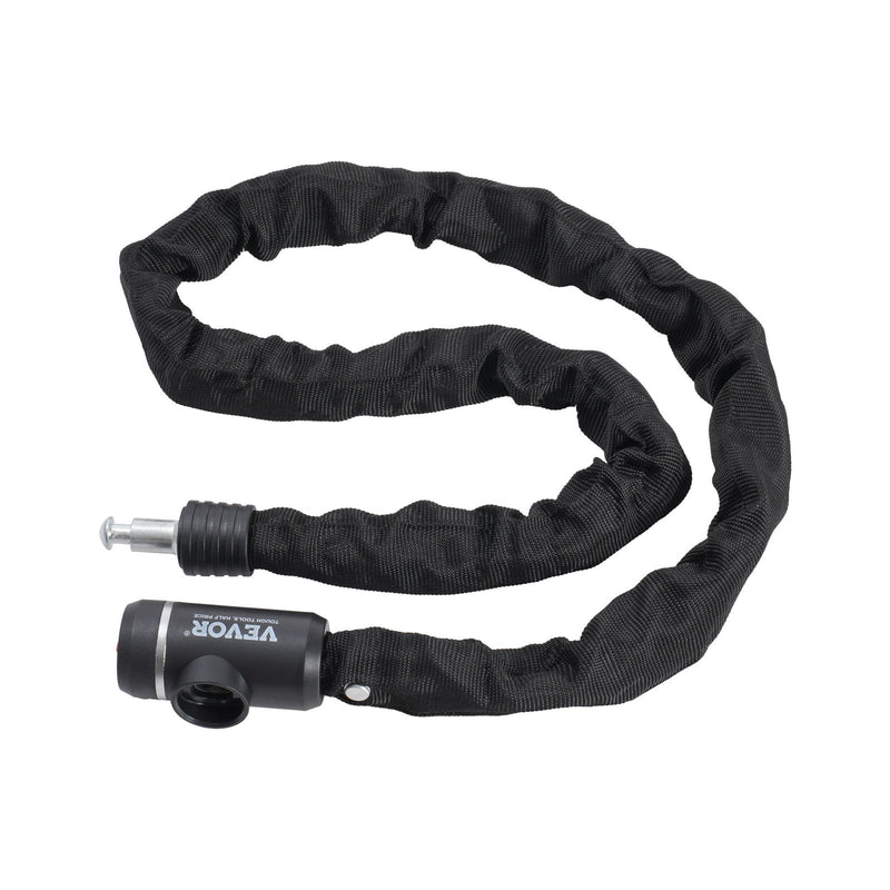 Bike Chain Lock 10mm 3.94ft Heavy Duty Anti-Theft 3 Keys