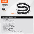 Bike Chain Lock 10mm 3.94ft Heavy Duty Anti-Theft 3 Keys