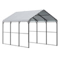Metal Carport 10x15ft Galvanized Steel Frame Car Garage Tent