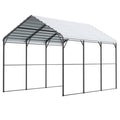 Metal Carport 10x15ft Galvanized Steel Frame Car Garage Tent