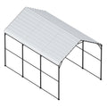 Metal Carport 10x15ft Galvanized Steel Frame Car Garage Tent