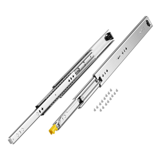 1 Pair 16-60in Soft-Close Drawer Slides Ball Bearing Full Extension