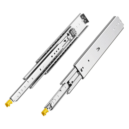 1 Pair 18-60in Soft-Close Drawer Slides Ball Bearing Full Extension