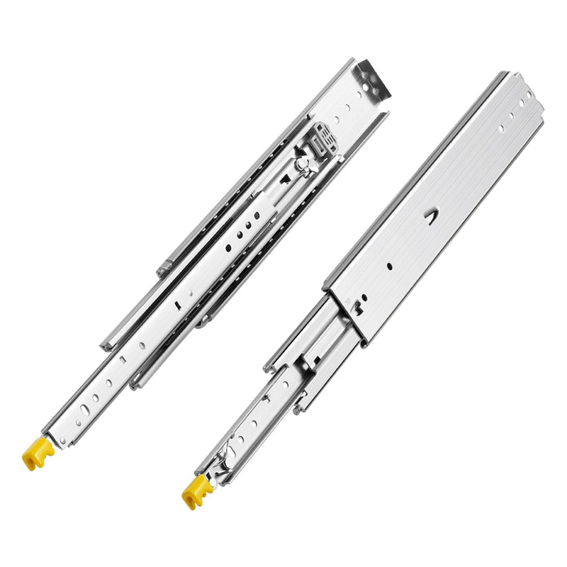 1 Pair 18-60in Soft-Close Drawer Slides Ball Bearing Full Extension