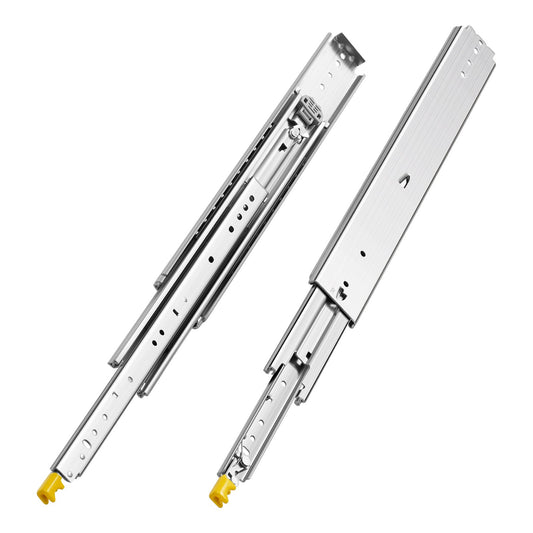 1 Pair 18-60in Soft-Close Drawer Slides Ball Bearing Full Ext
