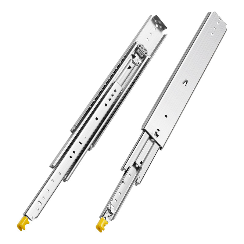 1 Pair 18-60in Soft-Close Drawer Slides Ball Bearing Full Ext