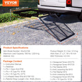 Wheelchair Carrier 500LBS Hitch Mount Folding Ramp 2