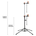 Bike Repair Stand, 80 lbs Heavy-duty Steel Bicycle Repair Stand, Adjustable Height Bike Maintenance Workstand with Magnetic Tool Tray Telescopic Arm, Foldable Bike Work Stand for Home, Shops