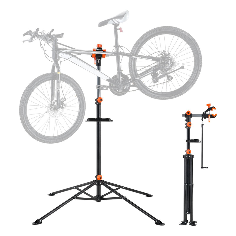 Bike Repair Stand 80lb Heavy-Duty Adjustable Telescopic Arm Magnetic Tray