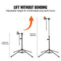 Bike Repair Stand 80lb Heavy-Duty Adjustable Telescopic Arm Magnetic Tray
