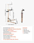 Bike Repair Stand 49.9kg Adjustable 1025-1510mm Foldable Tool Tray