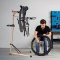 Bike Repair Stand 49.9kg Adjustable 1025-1510mm Foldable Tool Tray