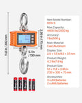 Digital Crane Scale 2000kg Heavy Duty Industrial Hanging Scale Remote