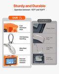 Digital Crane Scale 1000kg 2200lbs Hanging Industrial Orange