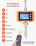 Digital Crane Scale 1000kg 2200lbs Hanging Industrial Orange