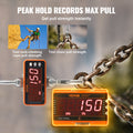 Digital Crane Scale 1000kg Orange LED Remote Control