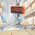 Digital Crane Scale 1000kg Orange LED Remote Control