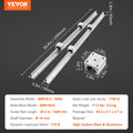 SBR16 1000mm Linear Guide Rail Set 2x Rails 4x Blocks CNC