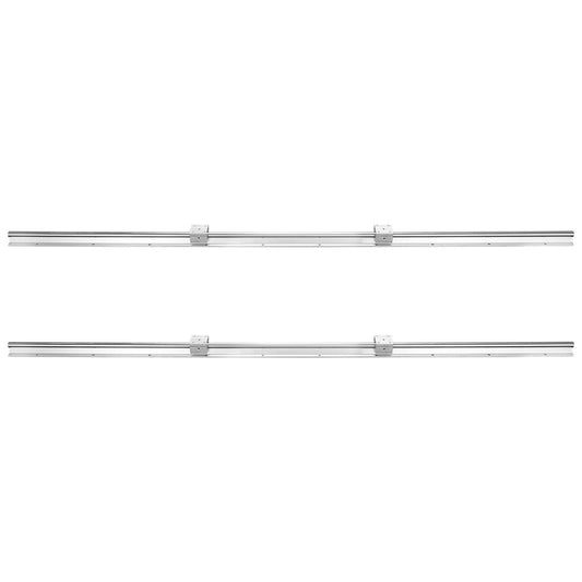 Linear Guide Rail Set, SBR20 1500mm, 2 PCS 59 in/1500 mm SBR20 Guide Rails and 4 PCS SBR20UU Slide Blocks, Linear Rails and Bearings Kit for Automated Machines DIY Project CNC Router Machines
