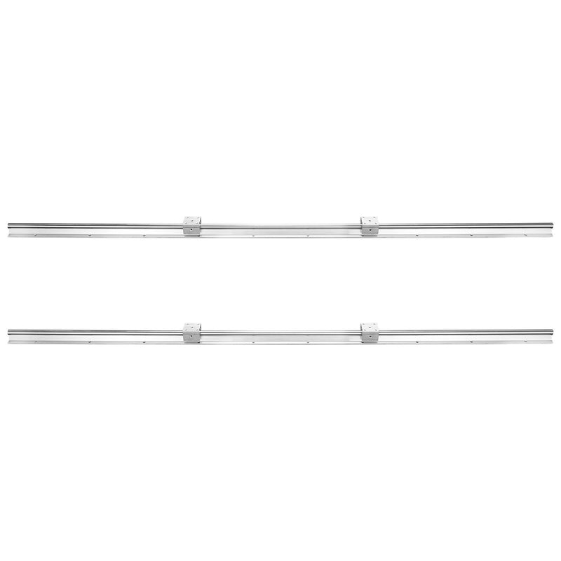 Linear Guide Rail Set, SBR20 1500mm, 2 PCS 59 in/1500 mm SBR20 Guide Rails and 4 PCS SBR20UU Slide Blocks, Linear Rails and Bearings Kit for Automated Machines DIY Project CNC Router Machines