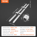 SBR20 800mm Linear Guide Rail Set 2x Rails 4x Blocks CNC
