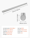 Linear Motion Rod 25mm x 1000mm Carbon Steel Shaft 2 Pack