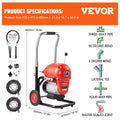 Drain Cleaner Machine 120FT 6/5
