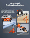 Heavy Duty Roller Stand 1136kg Load Folding Adjustable Height 27.6-52