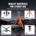 Pipe Stand, 2500LBS Heavy Duty Pipe Jack Stands, 27.2