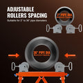 Pipe Stand Roller Head 2500LBS 2-36