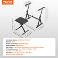 Piano Keyboard Stand Bench Set Z Style 250lbs Capacity 54-88 Key