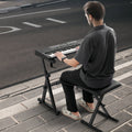 Piano Keyboard Stand Bench Set Z Style 250lbs Capacity 54-88 Key
