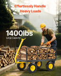 Garden Cart 1400lb Steel Heavy Duty Wagon 13