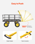 Garden Cart 1400lb Steel Heavy Duty Wagon 13