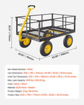 Garden Cart 1400lb Steel Heavy Duty Wagon 13