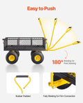 500lb Steel Garden Cart Heavy Duty Wagon 10