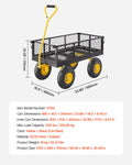 500lb Steel Garden Cart Heavy Duty Wagon 10