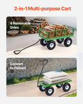 Garden Cart 680lbs Steel Mesh Sides 10