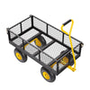 900 Lbs Heavy Duty Steel Garden Cart, Garden Wagon Cart on Wheels, Outdoor Metal Yard Utility Wagon Carts with 10