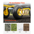 900 Lbs Heavy Duty Steel Garden Cart, Garden Wagon Cart on Wheels, Outdoor Metal Yard Utility Wagon Carts with 10