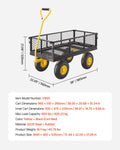 Garden Cart 900lb Steel Wagon 10