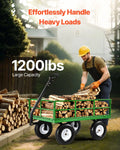 Steel Garden Cart 1200kg Heavy Duty Wagon 13