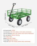 Steel Garden Cart 1200kg Heavy Duty Wagon 13