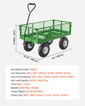 Garden Cart 900lb Steel Wagon 10