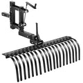 VEVOR 106.7cm Tow Behind Landscape Rake 3-Point Fit Category 1 ATV