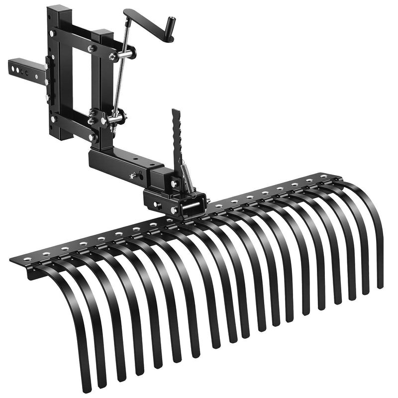 VEVOR 106.7cm Tow Behind Landscape Rake 3-Point Fit Category 1 ATV
