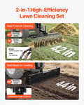 VEVOR 106.7cm Tow Behind Landscape Rake 3-Point Fit Category 1 ATV