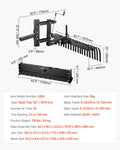 VEVOR 106.7cm Tow Behind Landscape Rake 3-Point Fit Category 1 ATV