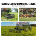 Tow Behind Landscape Rake 1.5m Dethatcher 21 Steel Coil Tines