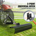 Tow Behind Dethatcher 1.8m 36 Steel Tines 3-Point Tractor